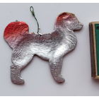 Ёлочная игрушка. Собака. Картонаж.