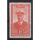 Свазиленд / Swaziland 1947 ** Адмирал Король Георг VI (Альберт Фредерик Артур Георг), Король Соединённого Королевства и доминионов Британского Содружества, последний император Индии