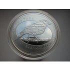 10 рублей "Звычайны салавей"("Обыкновенный соловей"). Сереброю Птушка году. Птица года. 2007 г.