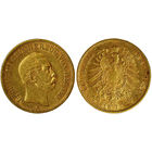 20 марок 1873 г. Н. Людвиг III. Гессен. Германия. Золото. Редкие! КМ# 351.