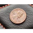 США. 1 цент 1985 D (Lincoln Cent). Брак, выкрошка. Нечастый! Торг.