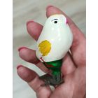 Елочные игрушки, стекло, ципленок, птичка, птинец