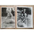Фотосессия двух девушек 1950-х. 3 откр. 7.5х11.5 и 9х14 см. Цена за все.