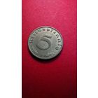 5 рейхс пфеннингов 1938 Германия. Рейх номер 3. Медь. Офигенные. (11)