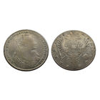 1 рубль 1735 Анна Иоанновна Портрет со скошенным лбом
