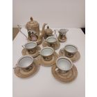 Чайный сервиз Малонна, сувенирный винтажный фарфор, 6 персон .