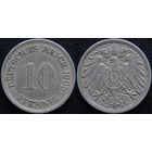YS: Германия, Рейх, 10 пфеннигов 1908G, KM# 12