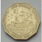 Белиз 1 доллар 1991 г.