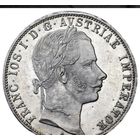 Австрийская империя 1 флорин 1860 A Император Франц Иосиф I. ННР MS62