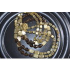 Бусы  ретро чехословакия Сатиновое стекло