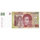 Аргентина 20 песо образца 2003 года UNC p355c