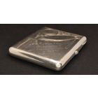 Портсигар серебряный 875 с позолотой, 1956 год, 168 гр, с историей