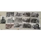 Менее С РУБЛЯ/шт., 13 шт. Солдаты Советской Армии и союзники на годы ВОВ. Для оформления стенда, экспозиции с находками