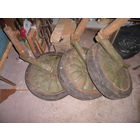 Колёса,катки 3 шт.1950-е г.СА СССР.БРОНЕТРАНСПОРТЕР БТР-50П.Для реставраторов и реконструкторов бронетехники ВОВ.