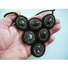 Колье. ЯШМА. ГРАНАТ. Авторская работа.