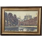 Бойко В.А "Минск". Графика. Цветная линогравюра. Размер с рамой 46,5х66,5 см.