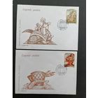 Польша 1986 Шесть КПД с полной серией марок "Легенды Польши" (спецгашение) Mi.3052-3057 каталог 4.00 евро