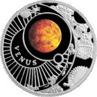 Торги. Серебро. Венера . 10 рублей , Solar System . Сонечная сістэма , Солнечная Система ,  2012 год .
