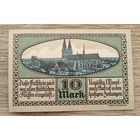 Werty71 Германия 10 марок 1918 aUNC банкнота Хальберштадт aUNC