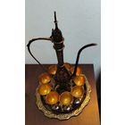 Винтажный набор ( Кугман с рюмками 12шт и подносом ) Индийский 1970г - е .