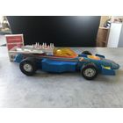 Машинка гоночная поздний СССР большая,  гоночный болид, жесть, пластик.