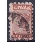 171.Aust. Великобритания. Австралийские штаты. Южная Австралия. Виктория. Стандарт. 1889 г. 1/2p. Mi.#51bA.