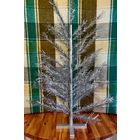 Советская серебристая елка винтаж СССР мишура Новогоднее украшение