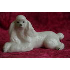 Статуэтка фарфоровая "  Пудель "  ЛФЗ   ( целая )