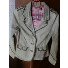 Класный пиджак с рисунком,хб, 38-40 р,под джинс.