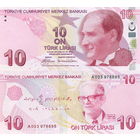 Турция 10 лир (образца 2009 года) 2022 год UNC