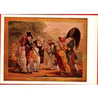 СССР открытка Гильрей 1983 Невидимые юмор карикатура сатира общество шляпа чиста живопись