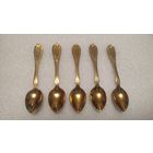 Ложки чайные нержавейка с позолотой СССР