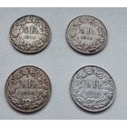 Швейцария 1/2 франка, 1914 7-6-13*16