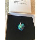 Кулон сердце кристаллы Swarovski