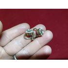 С рубля, без мц. серьги на винтах СР9 сЗвезда875пр. диам вставок 1.1см.