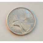 Монета: 25 центов 1960 (Канада, серебро).