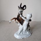 Cтатуэтка Путти с козлом мануфактура Grafenthal (Графенталь)