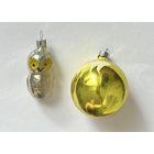 Елочная игрушка сова шар цена за все К.5