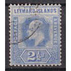 149.BrKCI. Великобритания. Колонии. Подветренные острова. Стандарт. Эдуард VII. 1907 г. 2 1/2P. Mi.#40.