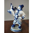 Статуэтка фарфоровая Иван царевич и Жар-птица, Гжель