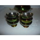 Коньячный Набор "ЕРЕВАН" СССР Мельхиор С Радужным Покрытием