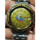 Часы командирские,на ходу,календарь рабочий,нюанс,не закручивается головка,с рубля