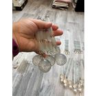 Трубочки для люстры, подвески ''под хрусталь'' с крупным шариком (по 2 р./шт.), всего есть 17 шт.