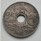 Франция 25 сантимов, 1917.  1-8-9