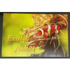 Блок  РЫБЫ МОРСКИЕ ОБИТАТЕЛИ ФАУНА   MNH