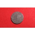 1 рейхспфенниг 1945 F. Германия - Союзная оккупация. БЕЗ свастики! Редкая!