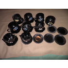 Наборы из цветного стекла для чая и кофе 22 предмета.С рубля.