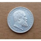 Вюртемберг, 3 марки 1912 г., серебро 0.900, Вильгельм II Вюртембергский (1891-1918)