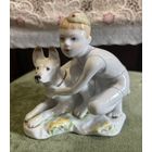 Статуэтка Пограничник с собакой . ЛФЗ