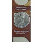 США 1 доллар президент Авраам Линкольн 1861-1865